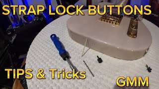 How To Strap Lock Buttons Tips amp Tricks Installation Using a Toothpick [upl. by Aicile]