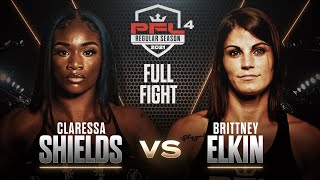 Claressa Shields vs Brittney Elkin  PFL 4 2021 HD FULL FIGHT [upl. by Gide]