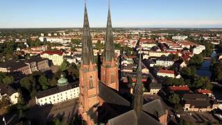 Uppsala Domkyrka  The Cathedral of Uppsala a bird view [upl. by Haidabej361]