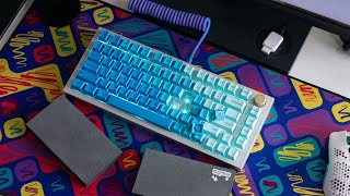 Glorious GMMK Pro Sound Test with Everglide V3 Aqua King switches  Factory Lubed [upl. by Okihcas]