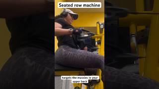 SEATED ROW MACHINE gymworkout gymlifestyle gymlife [upl. by Inamik50]