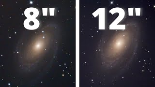 8quot vs 12quot Telescopes  The BODES GALAXY [upl. by Valonia]