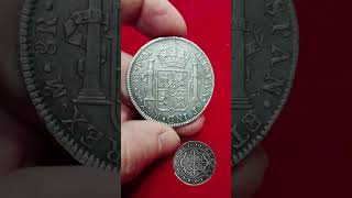 Numismática Española  8 reales 1798  Rey Carlos IV de España [upl. by Katrine]