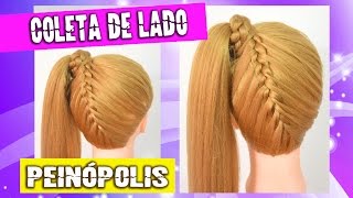 Coleta con Trenza Atras  Peinados Faciles y Rapidos para Niña [upl. by Oiril153]