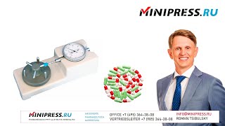 Labortabletten oder Kapseldickenanalysator HD02 Minipressru [upl. by Ytirahc]