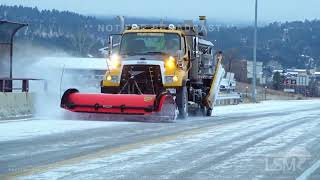 11282024 Rapid City SD  Snowy Holiday Travel and Plows [upl. by Airdnna606]