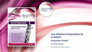 Les Plaisirs from Suite in A minor  Practise Track Piano Accompaniment [upl. by Leorsiy]