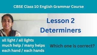 Class 10 CBSE English Grammar Determiners  class10english class10englishgrammar [upl. by Endaira]