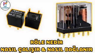 ROLE NEDİRNASIL BAĞLANIRROLE SAĞLAMLIK TESTİROLE İÇ YAPISIROLE NASIL KULLANILIR role relay [upl. by Engle]