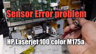 HP Laserjet 100 color MFP M175a Sensor Error [upl. by Katinka]