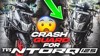 Crash Guard for TVS Ntorq 125 Race XP Black Edition  Modification of Ntorq 125 ️‍️‍🔥️‍🔥 ntorq125 [upl. by Tserrof90]