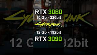 RTX 3080 vs RTX 3090 12 Gb in Cyberpunk 2077  RTX 3090 Refurbished [upl. by Anem633]