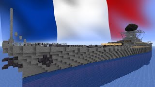 Minecraft Project  Battleship Dunkerque [upl. by Rivers]