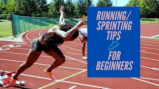 RUNNING SPRINTING TIPS FOR BEGINNERS  where to start [upl. by Audrit5]