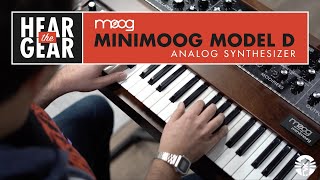 Hear The Gear Moog Minimoog Model D Analog Synthesizer 2022 Reissue [upl. by Nakre]