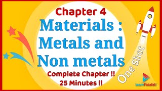 Class 8 Chapter 4 Materials  Metals and Non metals OneShot in 25 minutes   LearnFatafat [upl. by Truitt533]