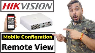 Hikvision CCTV Camera Connect to Mobile  Hikvision DVR Remote View [upl. by Melvyn]