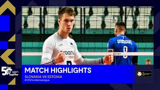 Highlights  Slovakia vs Estonia  CEV Volleyball European Golden League 2023 [upl. by Mannie]