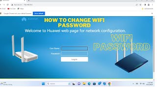 How to change wifi password and wifi name [upl. by Noskcire319]