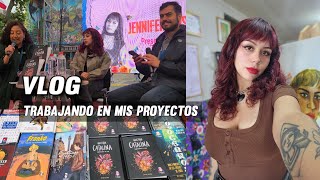 Presentando mi novela pintando encargos trabajando en proyectos VLOG [upl. by Leima]