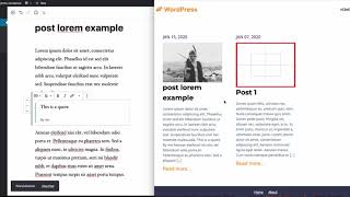 Wordpress  WPGraphQL  Gutenberg Blocks and Gatsby live preview [upl. by Lawan486]