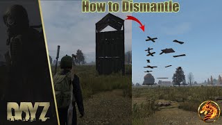 Dayz How to Dismantle a Watchtower [upl. by Nnylakcaj]