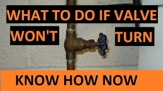 Loosen Stuck Water Valve [upl. by Hsur]