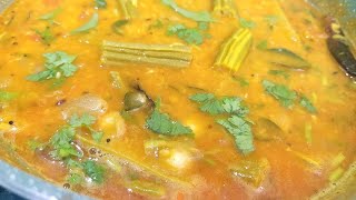 செம டேஸ்ட் பாசிப்பருப்பு முருங்கைக்காய் சாம்பார்  Moongdal drumstick Sambar Sidedish Riceidli [upl. by Onoitna]