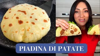 PIADINA DI PATATE  SENZA FARINA ricetta SENZA GLUTINE [upl. by Mervin]