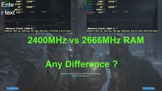 2400Mhz vs 2666Mhz RAM  Any difference in performance  AMD Ryzen [upl. by Farland289]