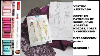 VESTIDO CORTE SIRENA COLOR MORADO parte 1 [upl. by Scutt]