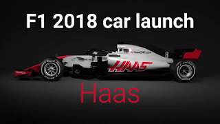 Haas launches 2018 F1 car [upl. by Ayetal166]