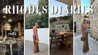 RHODES VLOG 2024  the best beach spots amp viral restaurants  Georgia Jefferies [upl. by Nnaed903]