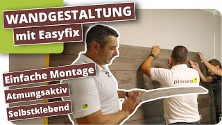 Wandgestaltung Schlafzimmer mit planeo Easyfix [upl. by Yael]