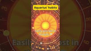 Aquarius habits shorts horoscope [upl. by Manvell417]