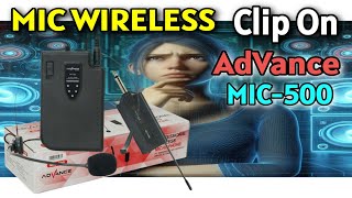 Advance Mic500 Mic Wireless Clip On [upl. by Enytnoel516]