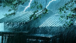 The Best Stormy Night for Deep Sleep  Heavy Rain and Thunder Sounds for Relaxation amp Sleep [upl. by Weylin]