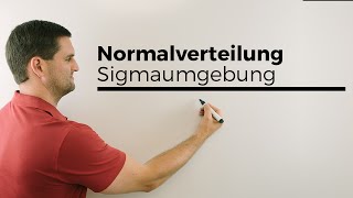 Normalverteilung k gesucht Anschaulich mit Sigmaumgebung ohne PhiTabelle [upl. by Adnohsel]