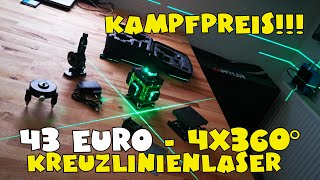 TOMTOP 4D 4x360° Kreuzlinienlaser mit reichlich Zubehör [upl. by Ydoc87]