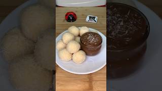 👩🏼‍🍳Recette de boule  Perle de coco 🥥🌴 asmr food mukbang recipe eat sugar chocolate nutella [upl. by Wightman]