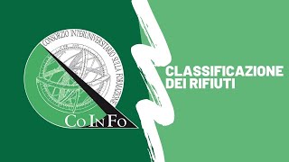 CoInFo  Classificazione dei rifiuti [upl. by Moshe44]