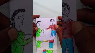 Bhai Bahan Ka Pyar😍🥰🥰🤩😘chitra drawing art chitr artistshivam 108 artist story shorts [upl. by Daughtry676]