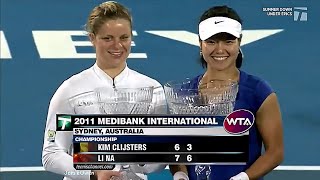 Kim Clijsters vs Li Na 2011 Sydney Final Highlights [upl. by Saxela]