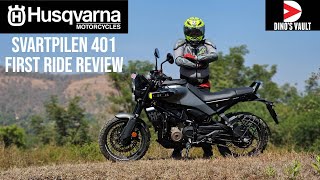 Husqvarna Svartpilen 401 First Ride Review India  Scrambler or a Roadster [upl. by Hecker]