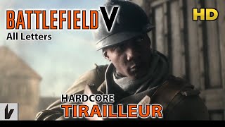 Battlefield V quotTirailleurquot Gameplay Walkthrough on HARDCORE  All Letters  No Commentary [upl. by Yesnyl]