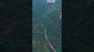 Zhangjiajie Grand Canyon Glass Bridge Bungee Jump [upl. by Win201]