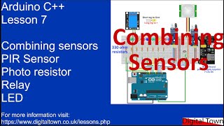 95 Arduino C  Lesson 7 Combining sensors and outputs [upl. by Ankeny]