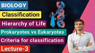 Biology  Lecture3 ClassificationHierarchy of life Prokaryotes vs Eukaryotesbiology makaut [upl. by Eatnoid625]