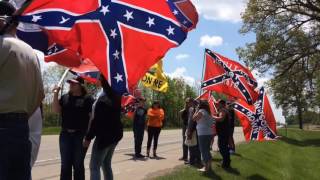 Confederate flags fly over US 127 [upl. by Beverley]