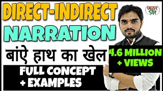 Direct and Indirect Speech in English Grammar  Narration in English Grammar  ChangesRulesConcept [upl. by Ahsinik462]